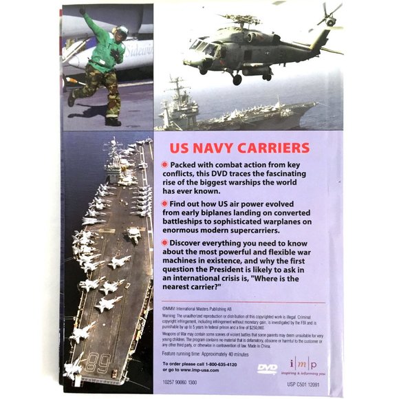 US Navy Carriers Weapons Of War DVD Hardcover Book 2006 Military History Quiz - Picture 2 of 5